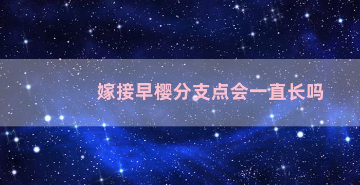 嫁接早樱分支点会一直长吗